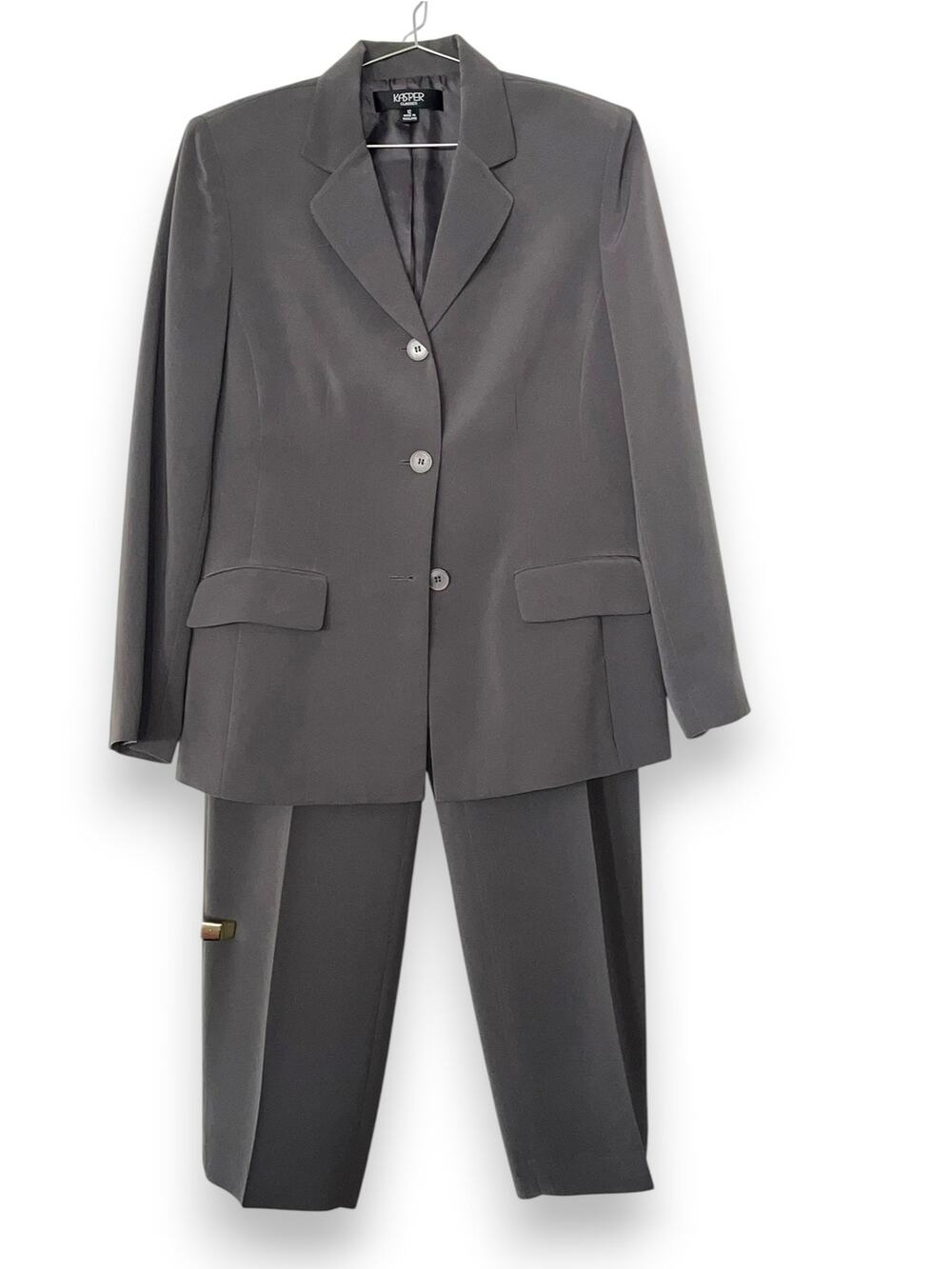Kasper Women's 2 piece pant suit | Size 12 | EUC | Gray